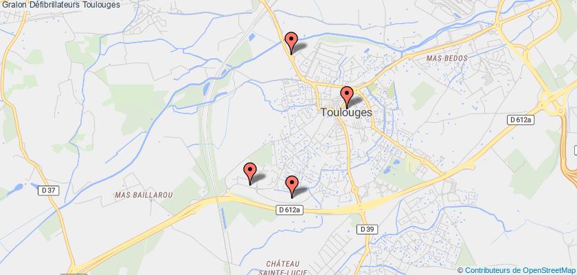 plan défibrillateurs Toulouges