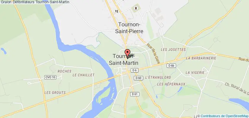 plan défibrillateurs Tournon-Saint-Martin