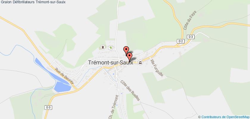 plan défibrillateurs Trémont-sur-Saulx
