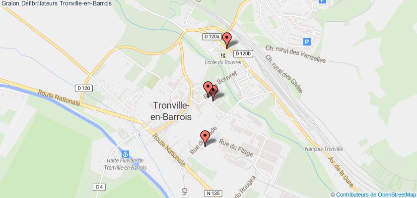 plan défibrillateurs Tronville-en-Barrois