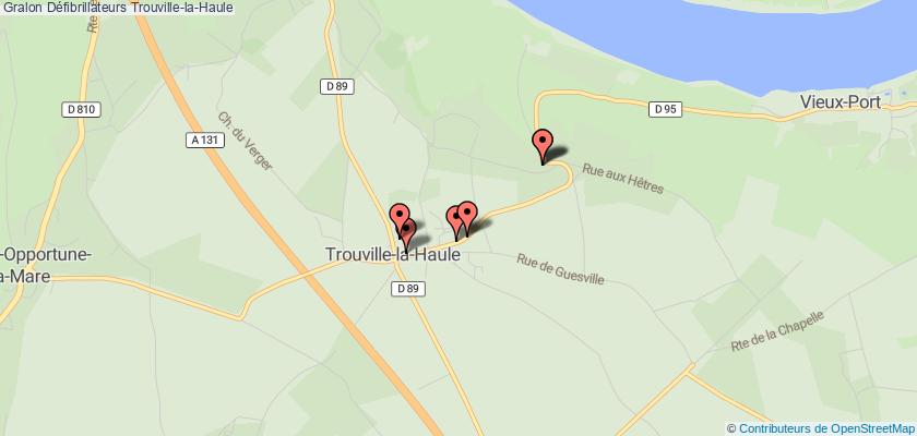 plan défibrillateurs Trouville-la-Haule