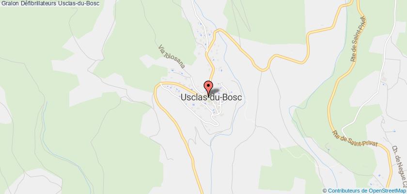 plan défibrillateurs Usclas-du-Bosc