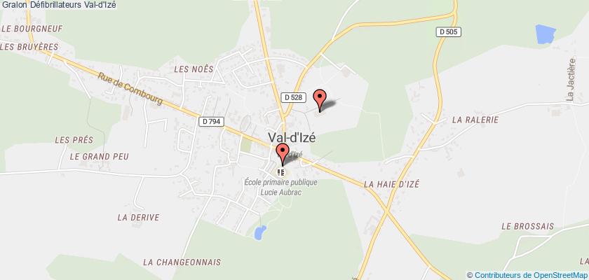 plan défibrillateurs Val-d'Izé