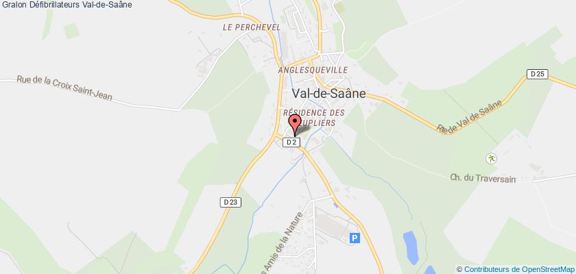 plan défibrillateurs Val-de-Saâne