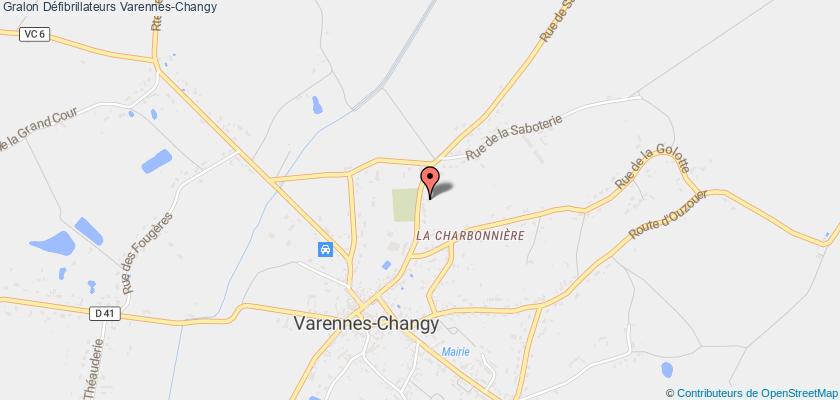 plan défibrillateurs Varennes-Changy