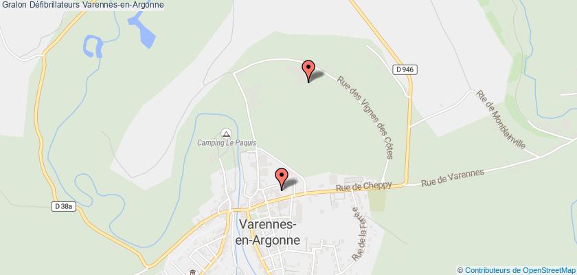 plan défibrillateurs Varennes-en-Argonne