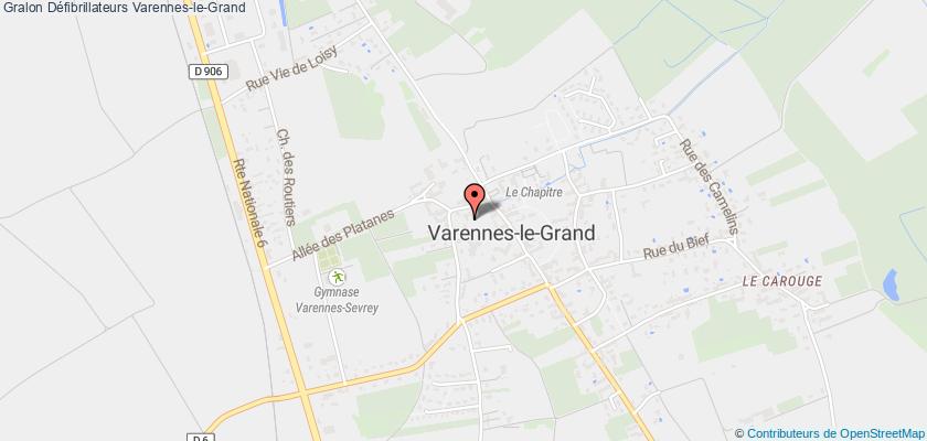plan défibrillateurs Varennes-le-Grand