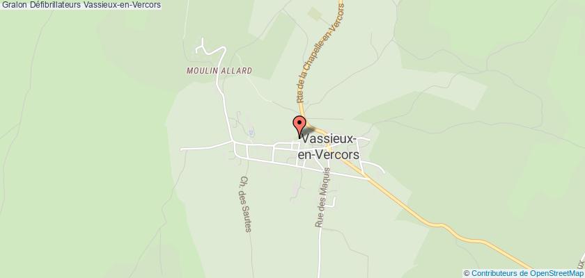 plan défibrillateurs Vassieux-en-Vercors