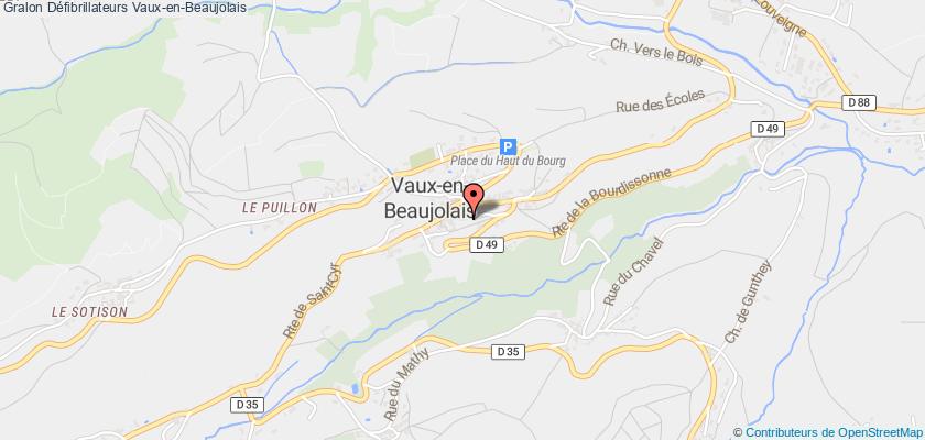 plan défibrillateurs Vaux-en-Beaujolais