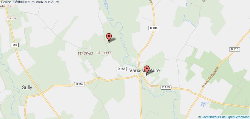 plan défibrillateurs Vaux-sur-Aure