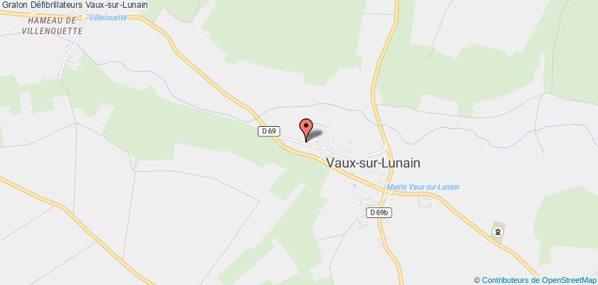 plan défibrillateurs Vaux-sur-Lunain