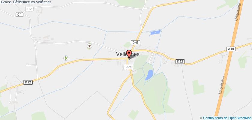 plan défibrillateurs Vellèches