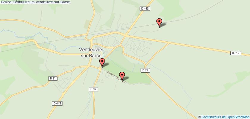 plan défibrillateurs Vendeuvre-sur-Barse