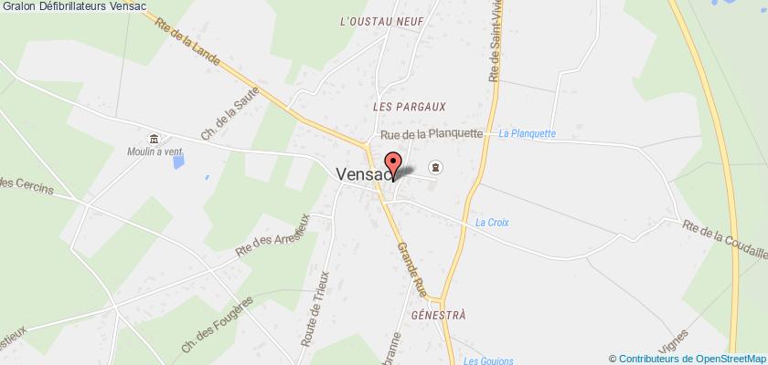 plan défibrillateurs Vensac