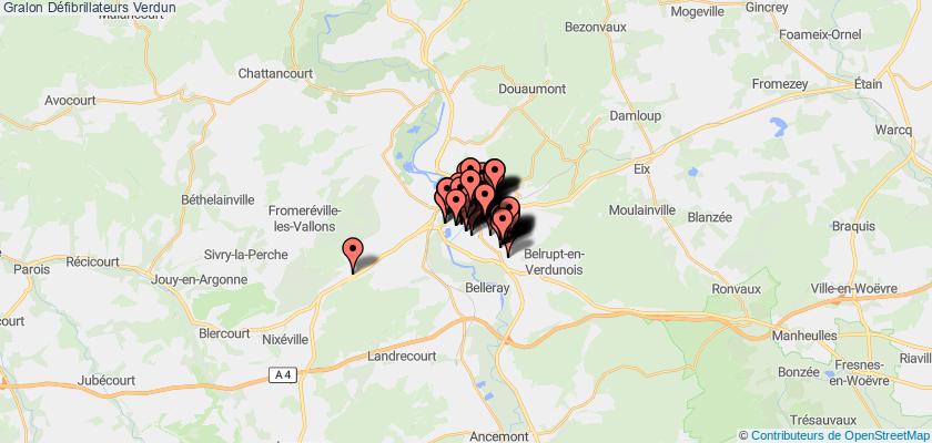 plan défibrillateurs Verdun