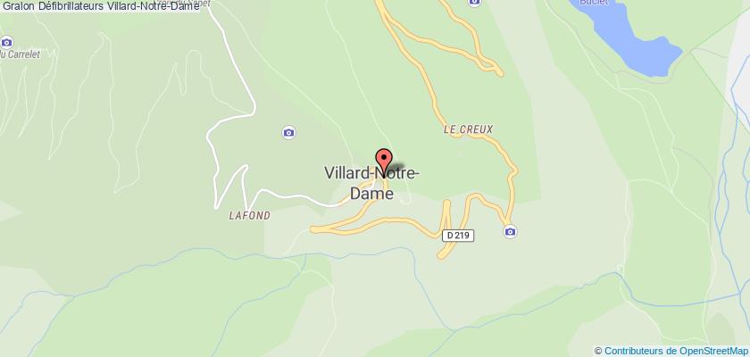 plan défibrillateurs Villard-Notre-Dame