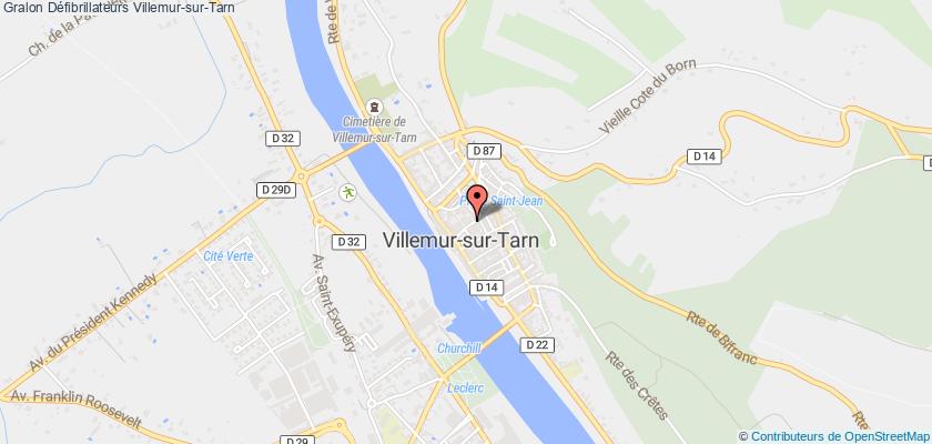 plan défibrillateurs Villemur-sur-Tarn
