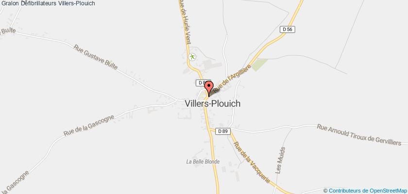 plan défibrillateurs Villers-Plouich
