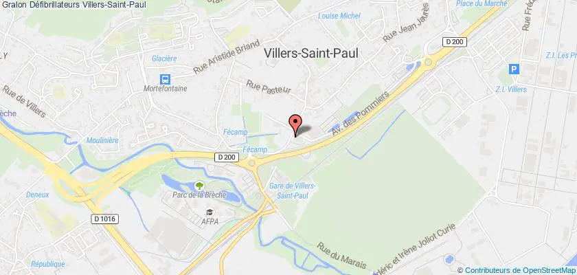 plan défibrillateurs Villers-Saint-Paul