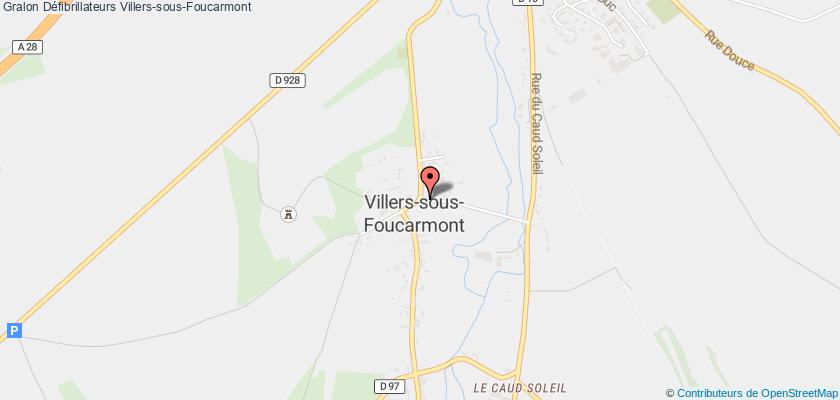 plan défibrillateurs Villers-sous-Foucarmont