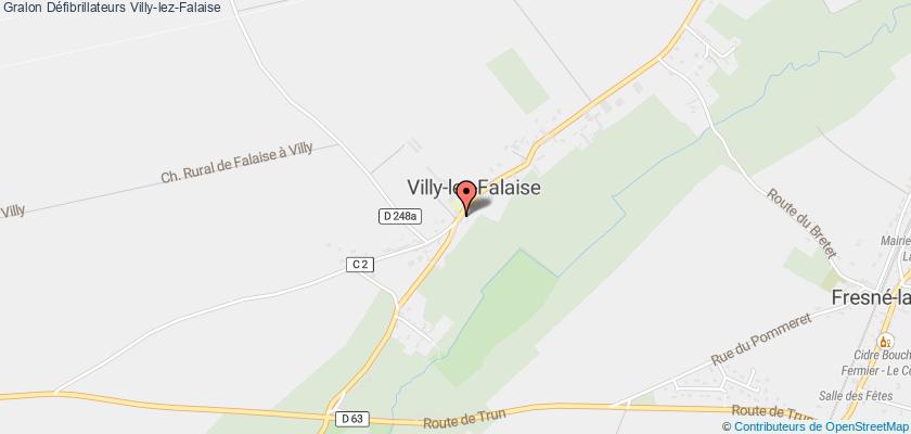 plan défibrillateurs Villy-lez-Falaise