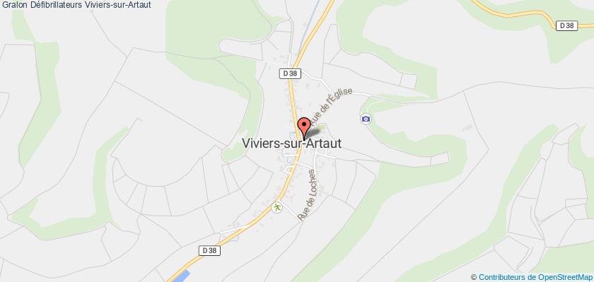 plan défibrillateurs Viviers-sur-Artaut