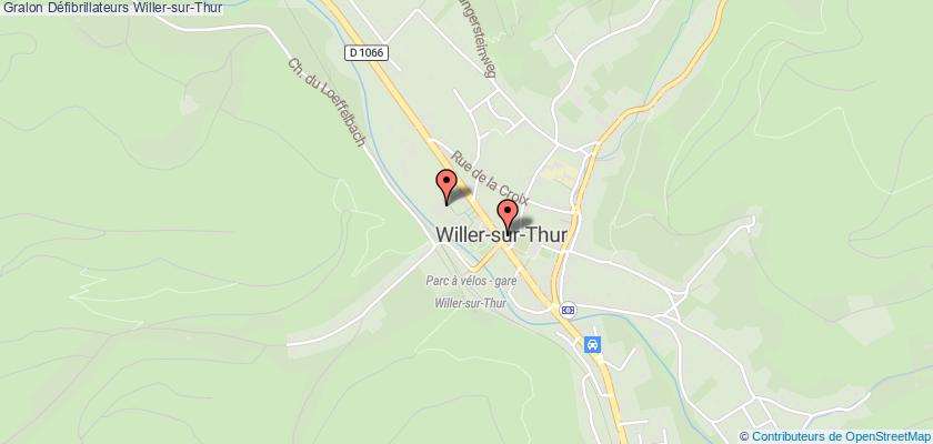 plan défibrillateurs Willer-sur-Thur