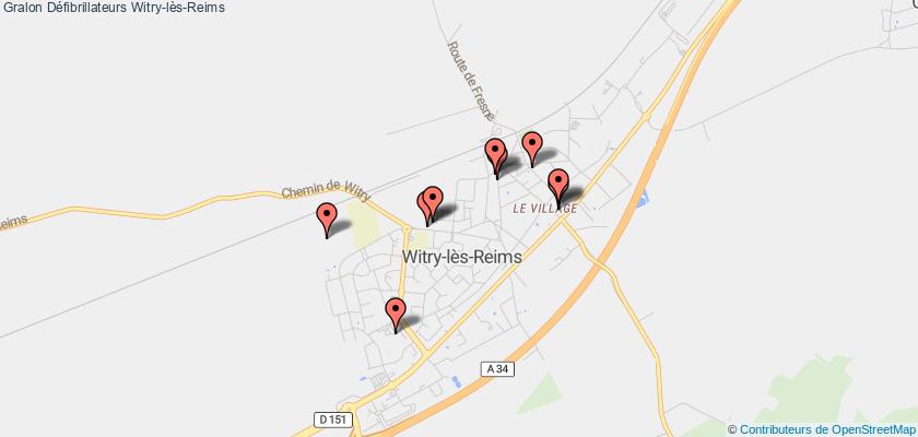 plan défibrillateurs Witry-lès-Reims