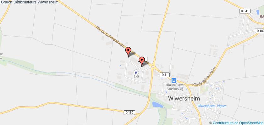 plan défibrillateurs Wiwersheim