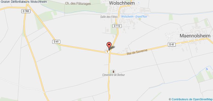 plan défibrillateurs Wolschheim