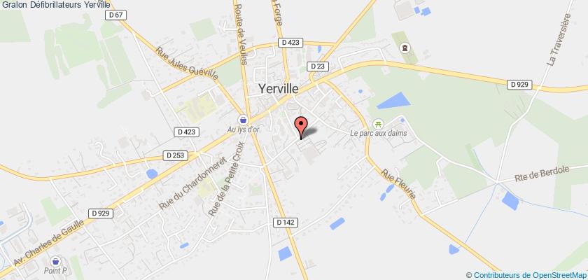 plan défibrillateurs Yerville
