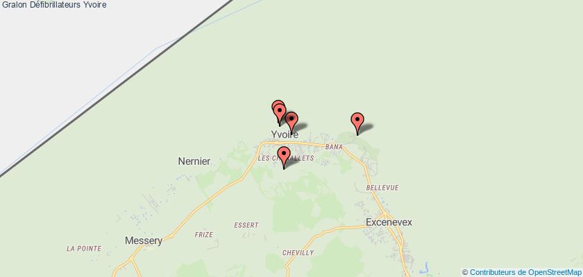 plan défibrillateurs Yvoire