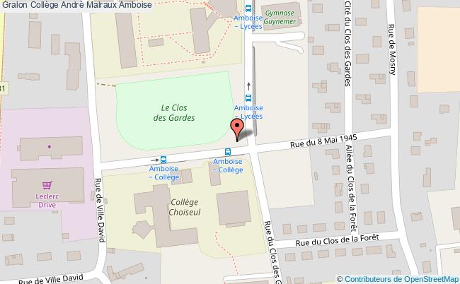 plan Collège André Malraux Amboise Amboise