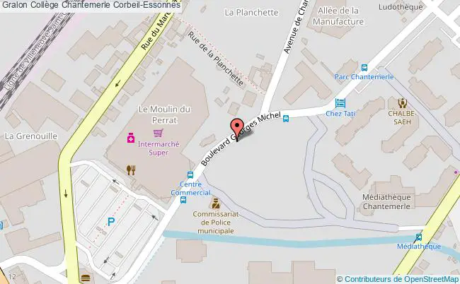 plan Collège Chantemerle Corbeil-essonnes Corbeil-Essonnes