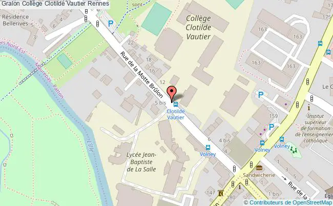 plan Collège Clotilde Vautier Rennes Rennes