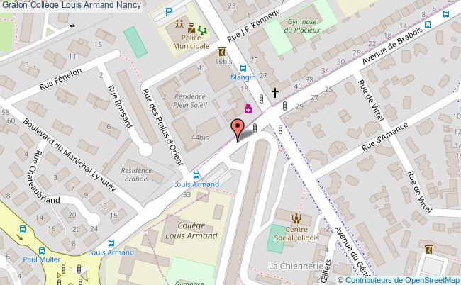 plan Collège Louis Armand Nancy Nancy
