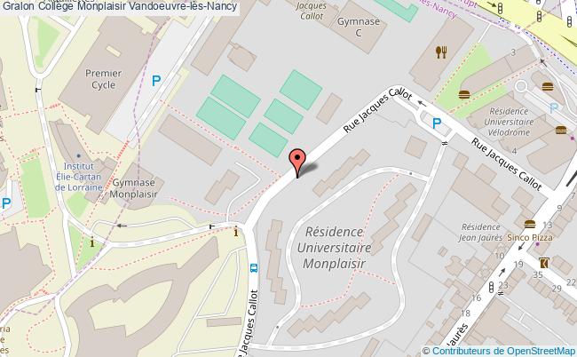 plan Collège Monplaisir Vandoeuvre-lès-nancy Vandoeuvre-lès-Nancy