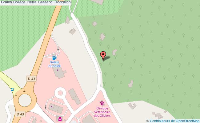 plan Collège Pierre Gassendi Rocbaron Rocbaron