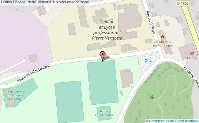 plan Collège Pierre Vernotte Moirans-en-montagne Moirans-en-Montagne