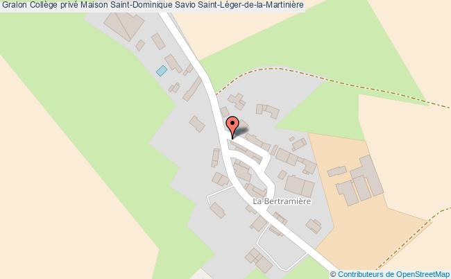 plan Collège Privé Maison Saint-dominique Savio Saint-léger-de-la-martinière Saint-Léger-de-la-Martinière