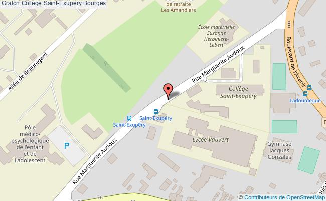 plan Collège Saint-exupéry Bourges Bourges