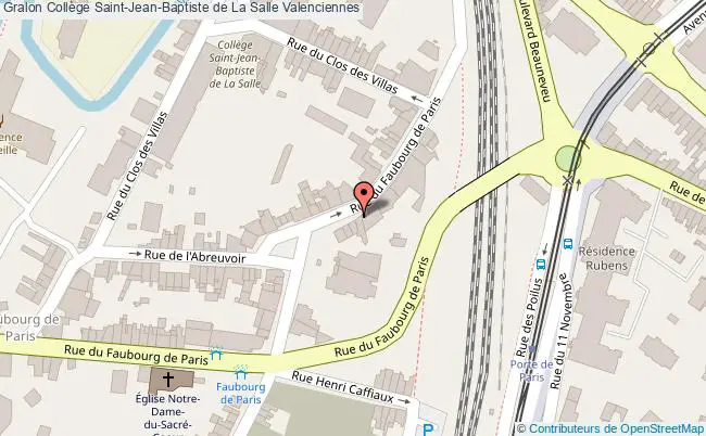 plan Collège Saint-jean-baptiste De La Salle Valenciennes Valenciennes