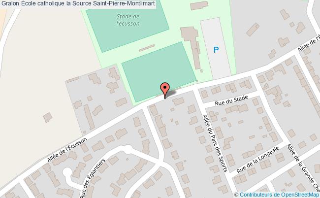 plan École Catholique La Source Saint-pierre-montlimart Saint-Pierre-Montlimart