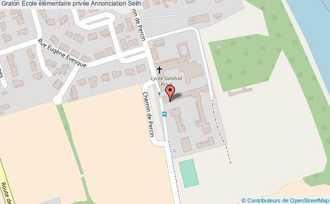 plan École élémentaire Privée Annonciation Seilh Seilh