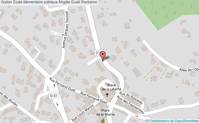 plan École élémentaire Publique Angèle Gueit Rocbaron Rocbaron
