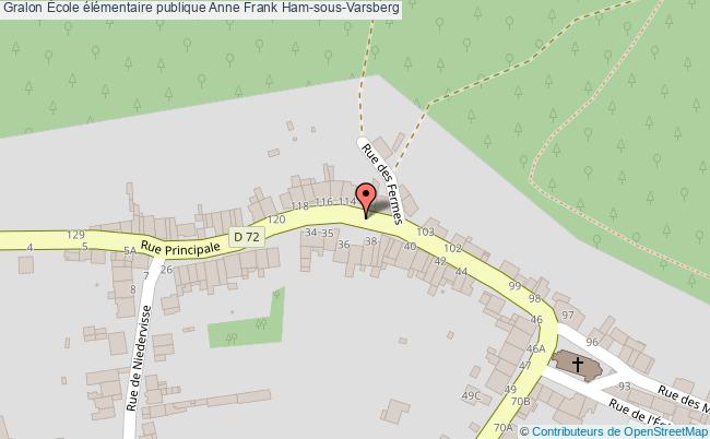 plan École élémentaire Publique Anne Frank Ham-sous-varsberg Ham-sous-Varsberg