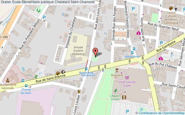 plan École élémentaire Publique Chatelard Saint-chamond Saint-Chamond