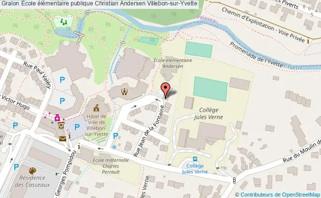 plan École élémentaire Publique Christian Andersen Villebon-sur-yvette Villebon-sur-Yvette