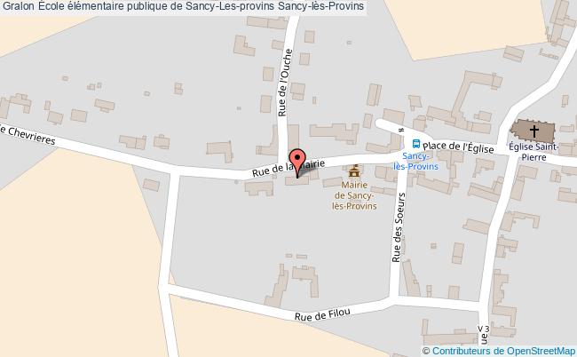 plan École élémentaire Publique De Sancy-les-provins Sancy-lès-provins Sancy-lès-Provins