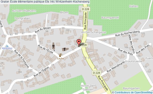 plan École élémentaire Publique Ets Intc Wintzenheim-kochersberg Wintzenheim-Kochersberg